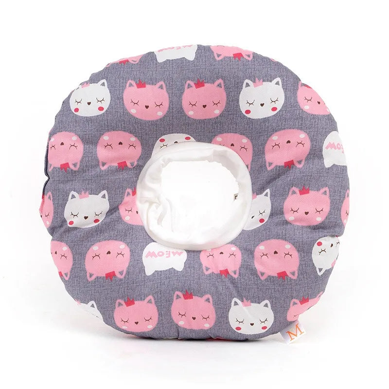 Adjustable Cat Recovery Collar Pet Soft Cone E-Collar Wound Healing Protective Cone After Surgery Elizabethan Collar for Cat Dog
