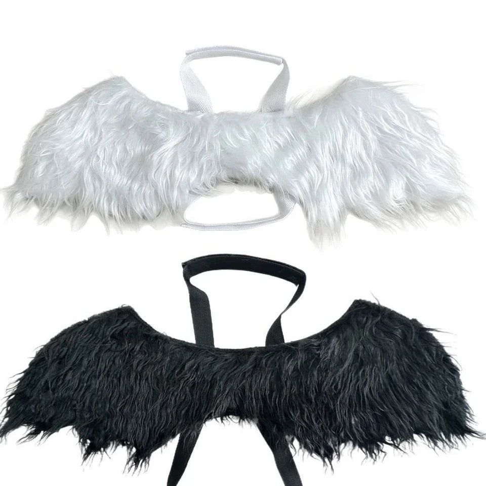 Funny Dog Wing Halloween Costume – Cute Angel Wings Pet Dress-Up Outfit