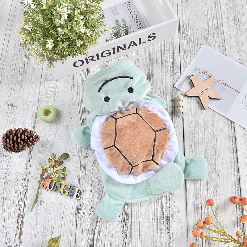 Cute turtle transformation costume for dogs and cats
